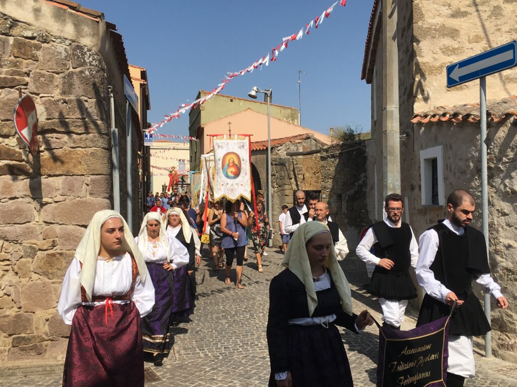 San Lorenzo Parade in Mogorella, Sardinia - La Porta Blu